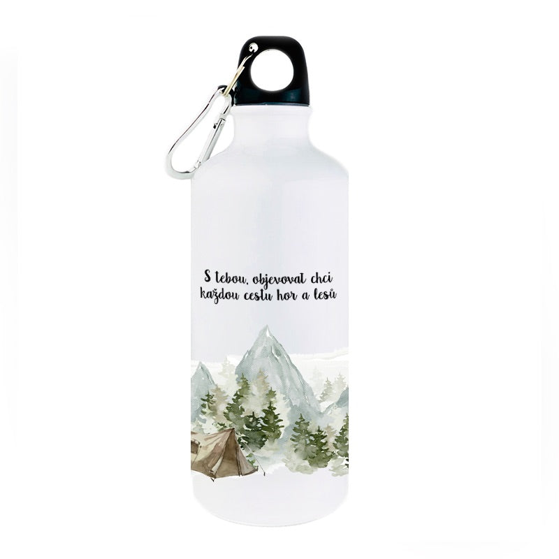 Turistická lahev S tebou, objevovat chci každou cestu hor a lesů
