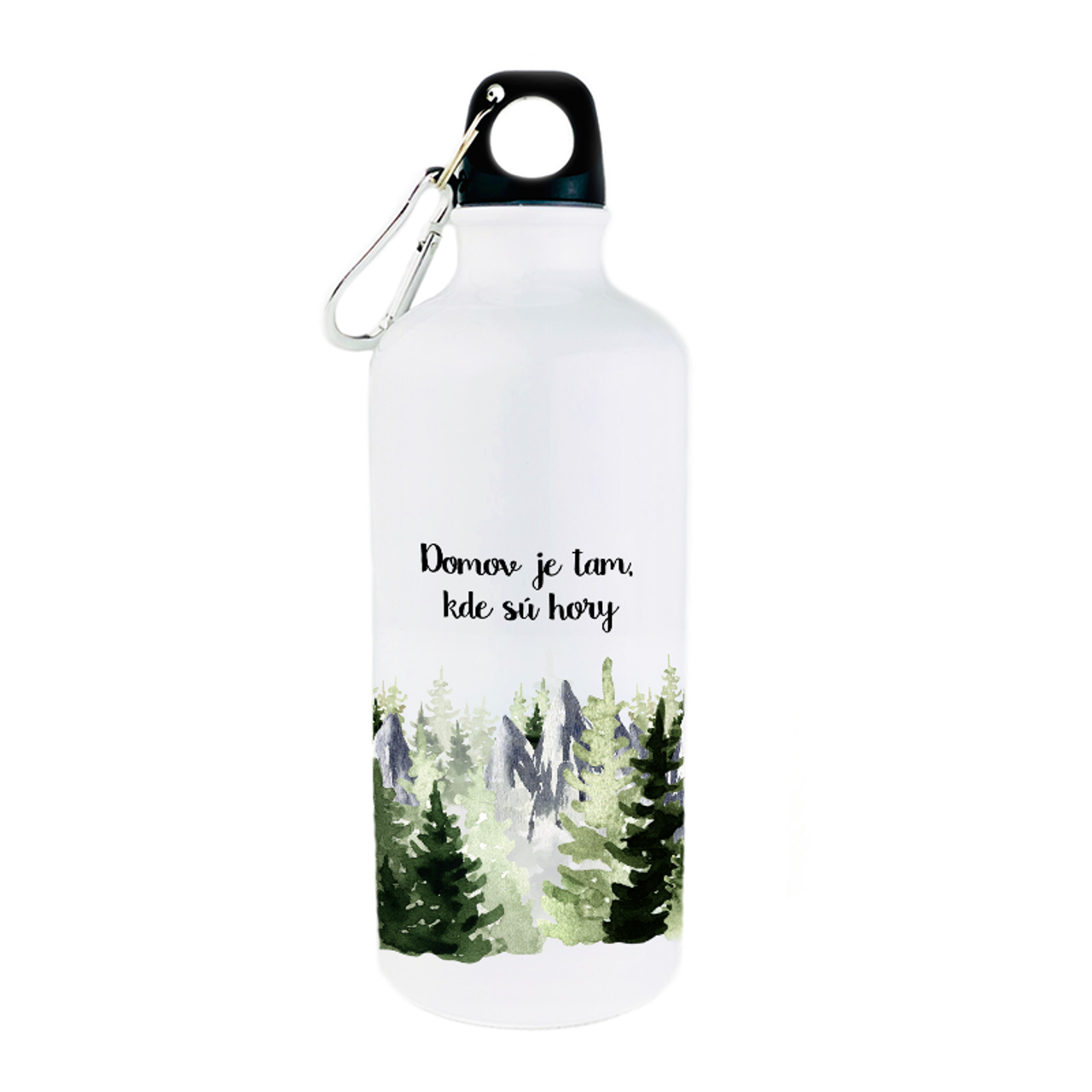 Turistická fľaša Domov je tam, kde sú hory
